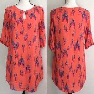 Everly pink 3/4 sleeve dress size S